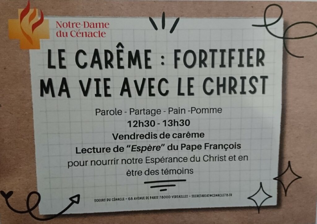 Le Carême : Fortifier ma vie avec le Christ